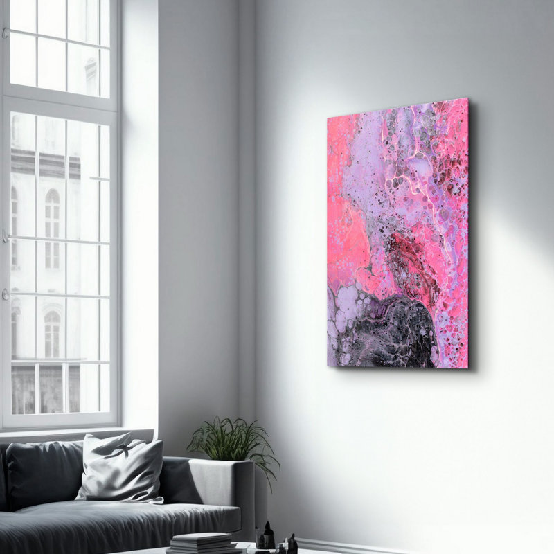 Peinture élégante en verre trempé de 27,6 po x 43,3 po | 100% verre trempé, épaisseur: 0,16 pouce | Œuvre imprimée UV, parfaite pour la décoration intérieure et les intérieurs modernes, des visuels époustouflants pour toute pièce
