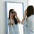 Rectangle Solid Wood+Metal Full Length Mirrors-1985614652