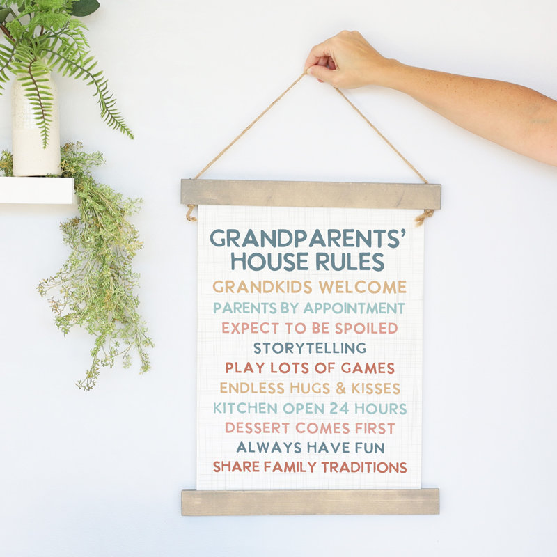 « House Rules », H 15,5 po x l 28 po