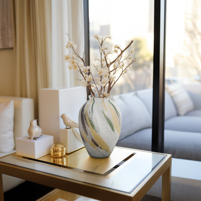 Modern glass vase