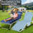 5-Position Adjustable Folding Tanning Lounge Chair With Face Hole, Portable Outdoor Sunbathing Chaise For Pool, Beach, And Patio-1618840774