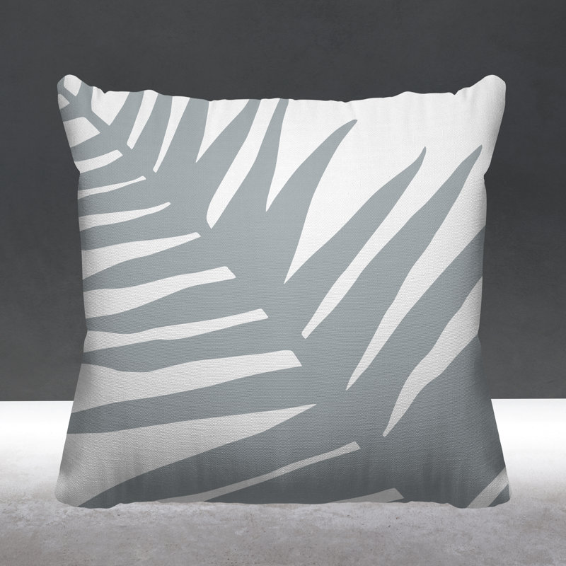 Fielding Outdoor Reversible Throw Pillow, Gray, 17W" x 17H"