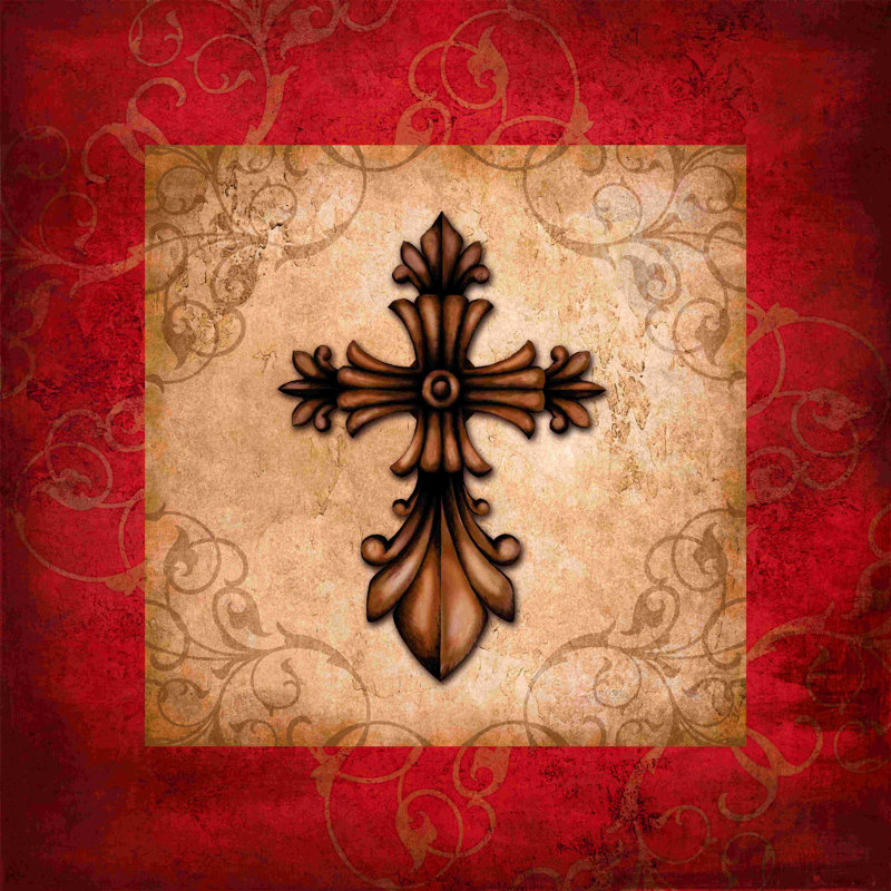 Croix-Rouge 2 - reproduction sur toile tendue, H 20 po x l 20 po