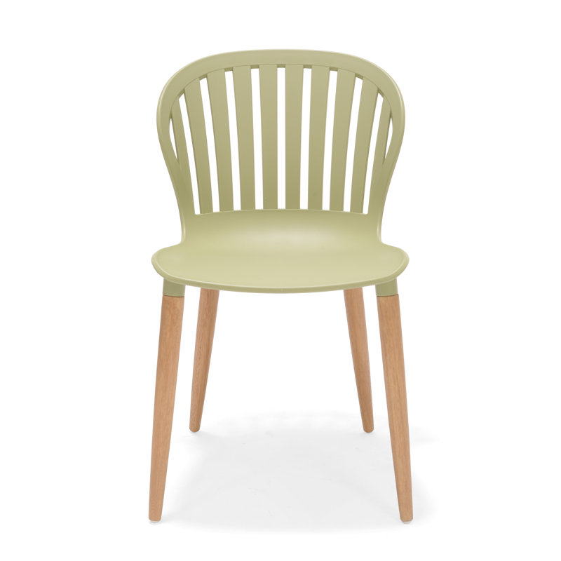 Outdoor Dining Side Chair, Green