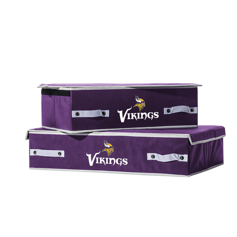 Franklin Sports Mesh Decorative Bin, Minnesota Vikings, 6 H x 12 W x 22 D