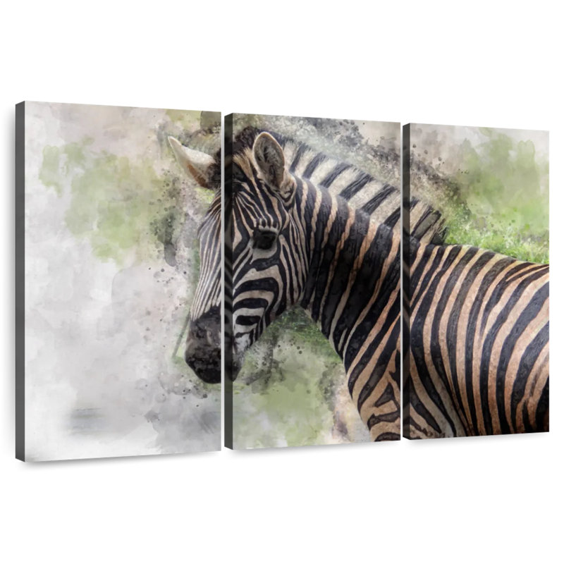 Brampt Magnificent Zebra, 48" H x 74" W