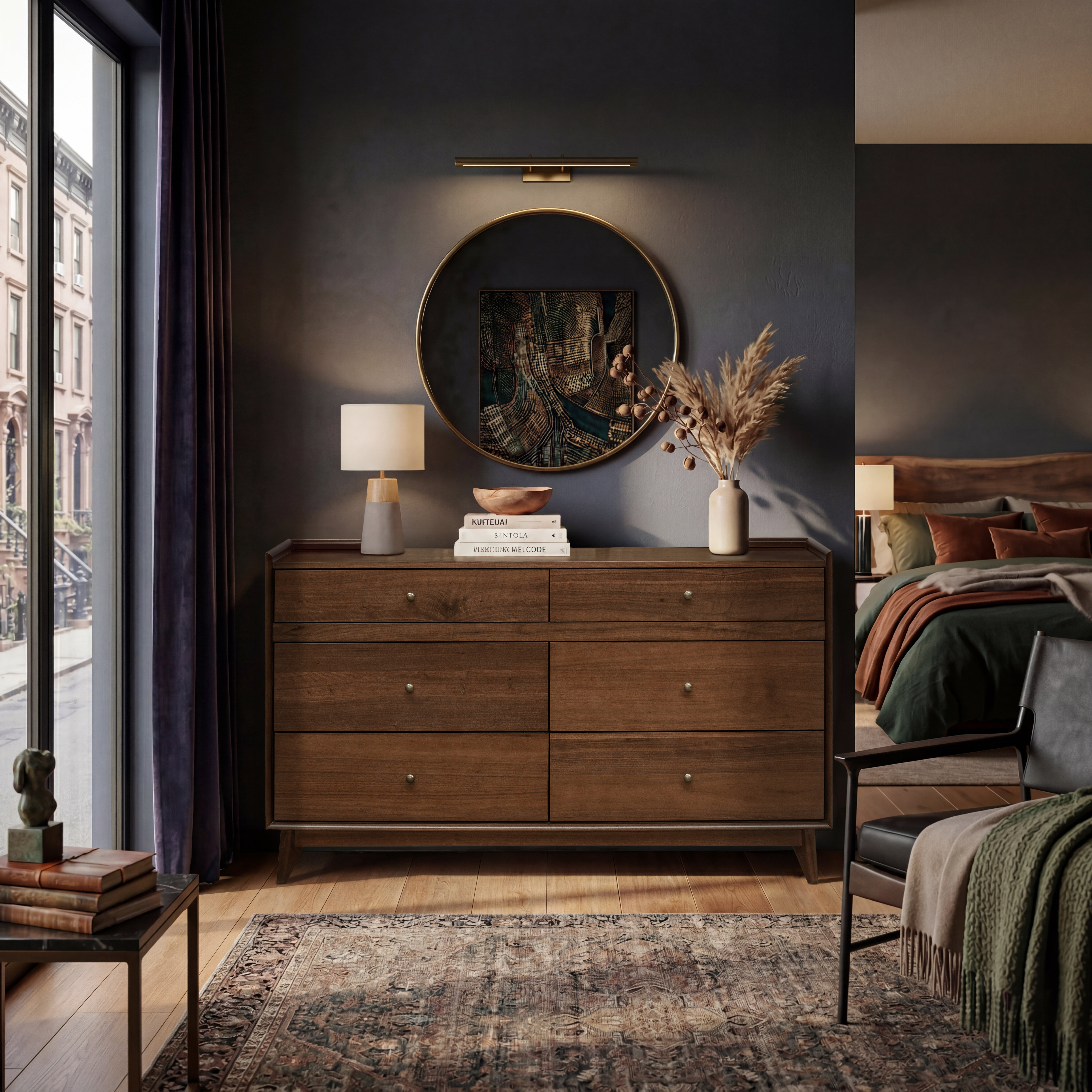 fully assembled dresser Latitude Run® Condon Walnut Dresser