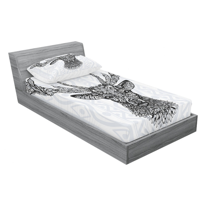Microfiber Sheet Set, Twin Sheet Set with Fitted Sheet