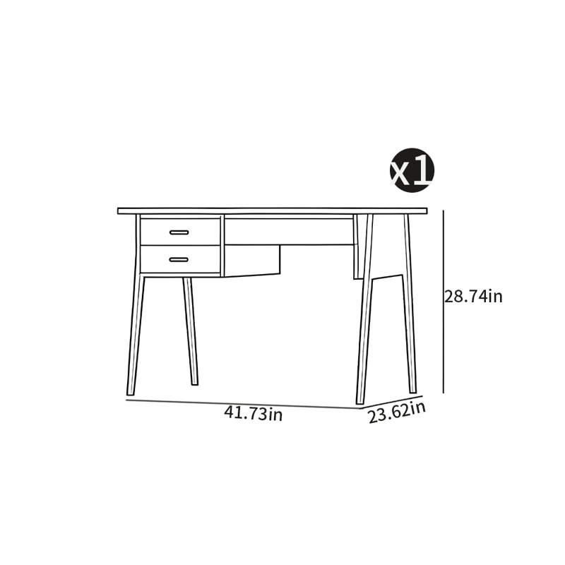 Bureau de style nordique