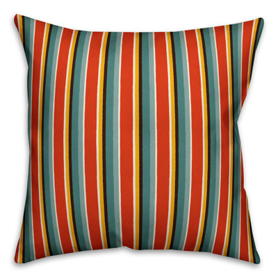 Coussin décoratif à rayures