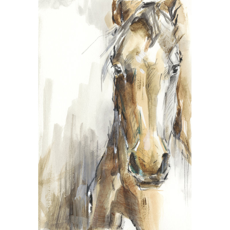 Cadeau cheval I - impression sur toile tendue, H 36 po x l 24 po x P 1 po