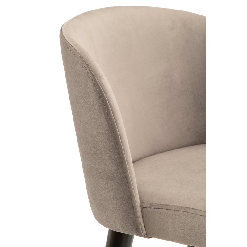 Upholstered Counter Stool with Solid Wood Frame