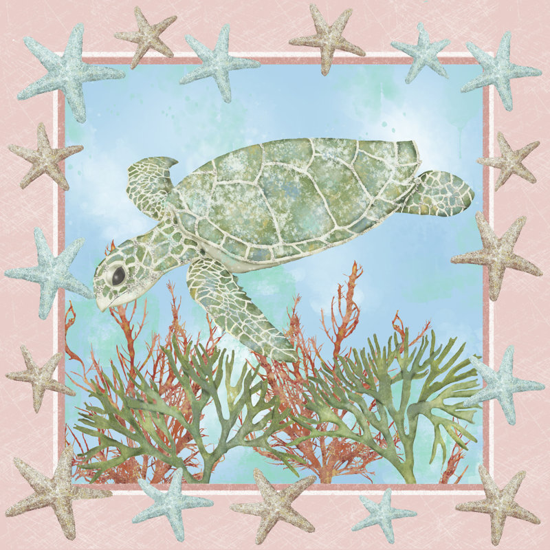 Coastal Life II by Jade Reynolds - Wrapped Canvas Print, 30cm H x 30cm W