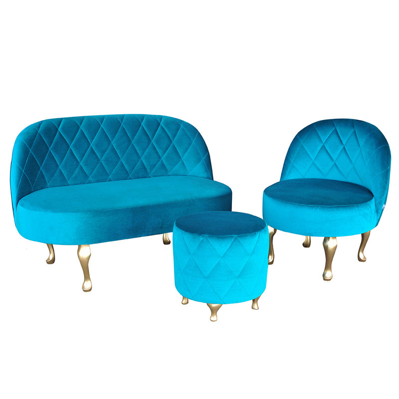 Berry 40cm Wide Round Ottoman