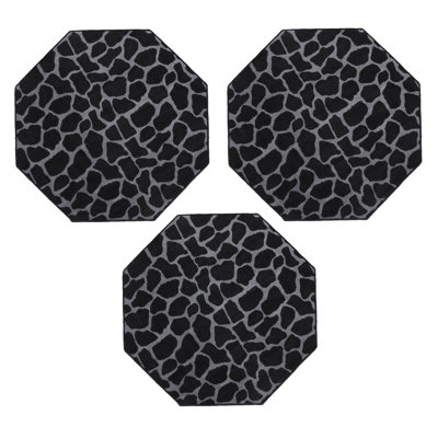 Tapis noir / gris Badarjahan