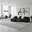 Ensemble de salon modulaire 2 pièces 106 po avec méridienne gauche et coussins, sans assemblage, passepoil contrastant-329487639-329487643