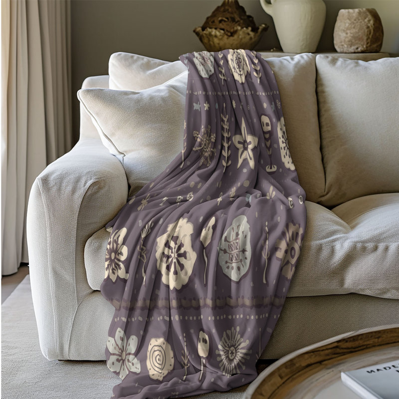 Snowy Bits - 1 Piece Premium Blanket, 60" W x 80" L