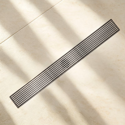 24"x 2.75" Linear Grid Rectangle Shower Drain