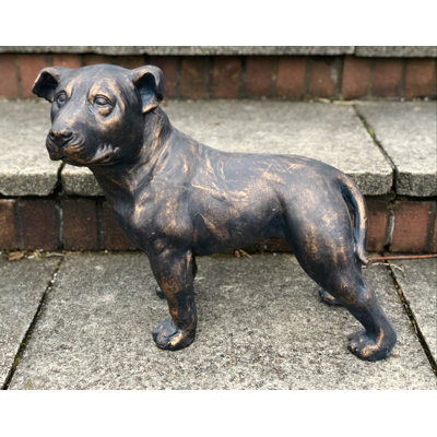 Larae Dog Weather Resistant Concrete Garden Statue