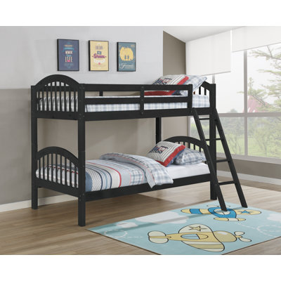 Harriet Bee Swen Kids Twin Over Twin Bunk Bed & Reviews | Wayfair