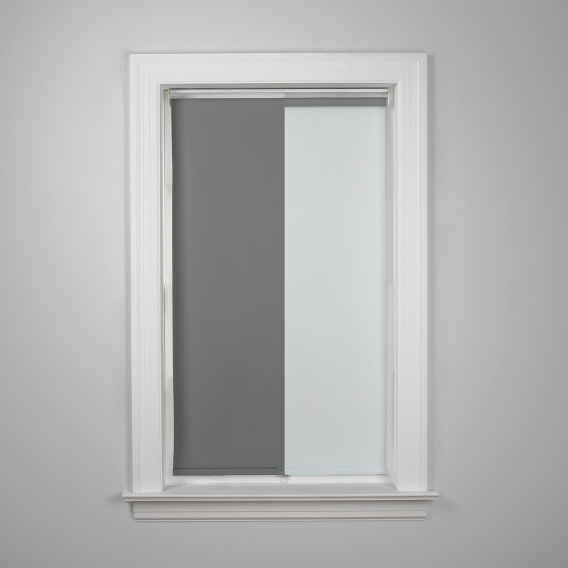 Cordless Blackout Roller shade, Gray, 48" W x 72" L