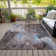 Machine Washable Indoor/Outdoor Xhevrie Taupe Rug