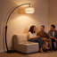 Grande lampe sur pied en marbre 81,3 po H avec ampoule incluse