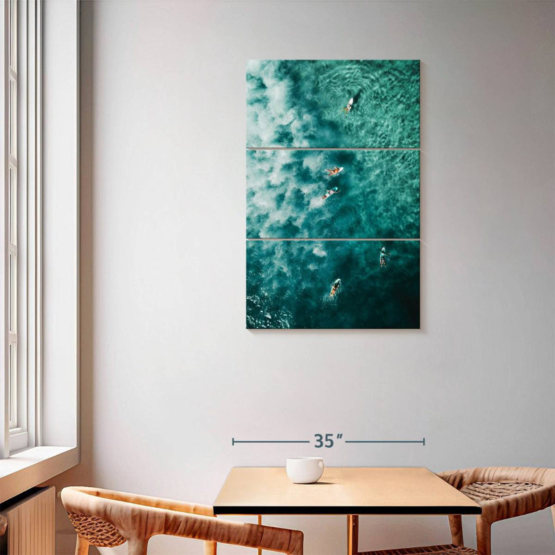 Senne Before A Wave, 57" H x 36" W