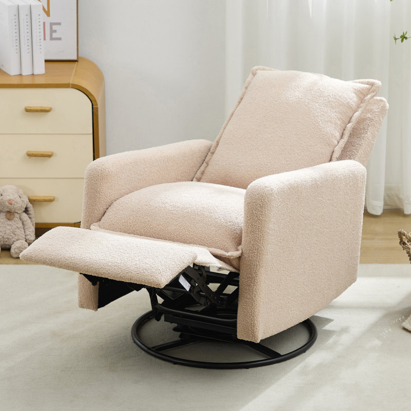 Glider Rocker Recliner, Rocking Chair Nursery, Oatmeal