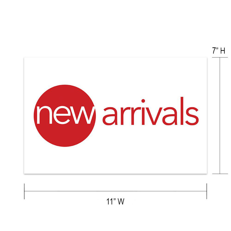 New Arrivals Circle Sign