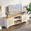 Meuble télé en rotin pour téléviseur de 65/70 po ou moins, table de divertissement Boho-67729831