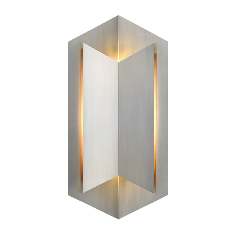 Lex LED Outdoor Flush Mount, Bronze, 15" H x 8.5" W x 5'' D