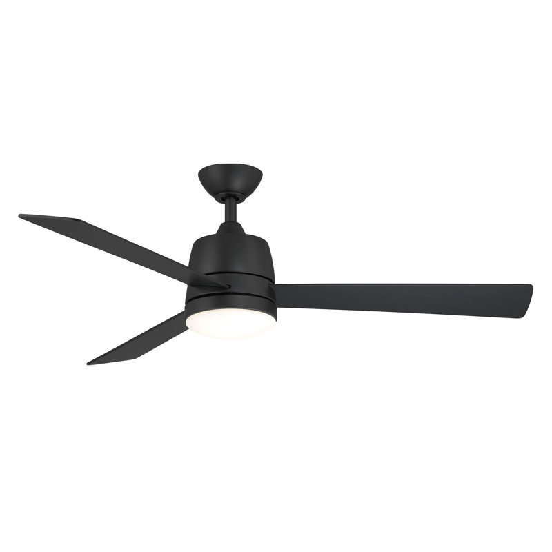 Ventilateur de plafond DEL d'intérieur Joplin , Noir mat