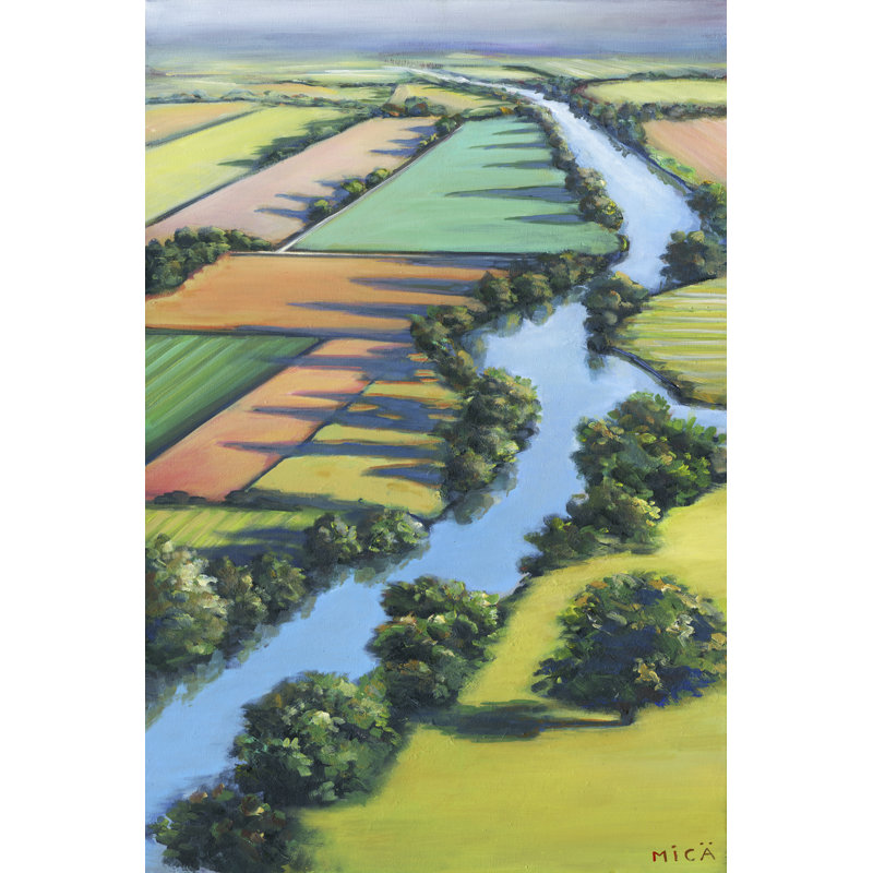 Flying Above I 1 Piece Wrapped Canvas Painting, 91cm H x 61cm W
