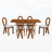 7 - Piece Dining Table Set,dinning table set-1139346088