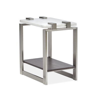 Anyila Marble Top End Table