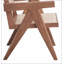 Fauteuil d'appoint beige et naturel