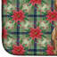Tapis de séchage Brindle Staffordshire Bull Terrier Christmas PoinsettIas