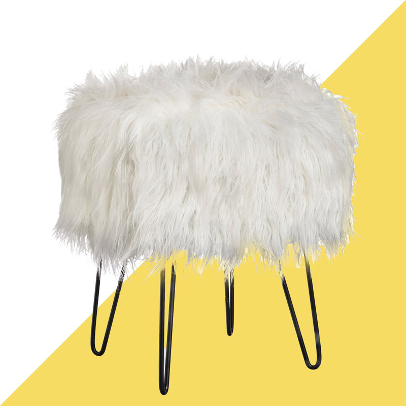 Tabouret d'appoint Caitilyn, Blanc
