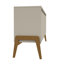 Buffet en bois massif de style moderne Mid-Century 63 po avec 4 tablettes Gales-303098177