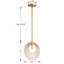 Luminaire suspendu géométrique 1 lumière Gagarin-58110033-58110034