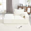 2 canapés en chenille et en mousse à mémoire de forme - Confort, style pour le salon, la chambre à coucher, un appartement, le bureau personnel, facile à transporter et supportent facilement le tissu Boucle - Installation-1448743586