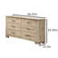 Ensemble de chambre à coucher rustique avec tête de lit à DEL-1558386658-1558386662-1558386669