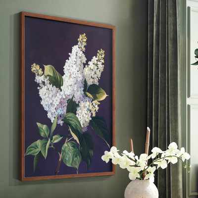 Série FLORAL CCxxxv - reproduction encadrée de qualité supérieure - prête à être accrochée - aucun clou requis