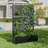 Brynn Metal Planter Box With Trellis With Wheels