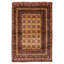 Tapis orange Teimani 4 pi 2 po x 6 pi 3 po