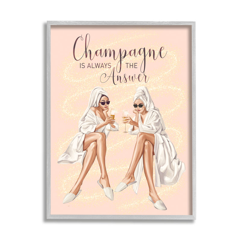 Champagne Champagne, Plaque murale, L 16 po x H 16 po