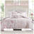 5 Pieces Full/Queen Comforter Set with Decorative Pillows,Pink