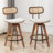 Sirine Swivel Linen Bar & Counter Stool-571734792