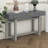 57-Inch Console Table, Minimalist Style Extra Long Entryway Table Sofa Table With Three Drawers & Sturdy Construction-708003557
